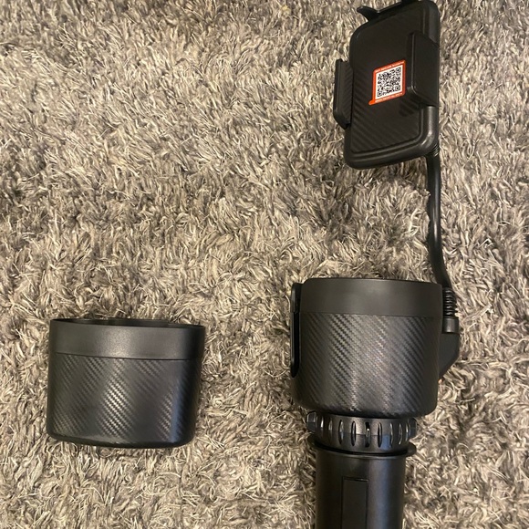 Car Coffee mug holder with phone holder and detachable trash cup - Picture 2 of 2